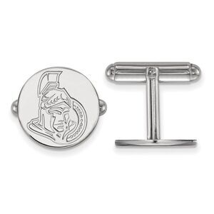 Sterling Silver NHL Ottawa Senators Cuff Links
